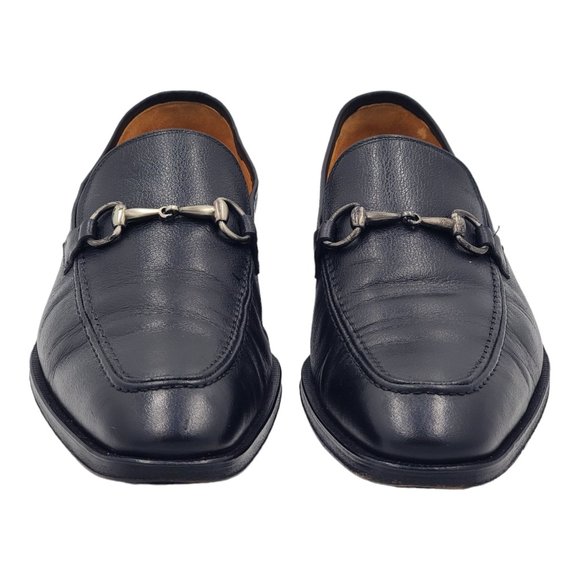 Mezlan Men\'s Tours Calfskin Black Leather Horsebit Loafers Size 8.5M main image 5